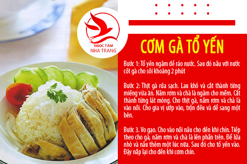 Cơm gà tổ yến bổ dưỡng cả nhà thích mê