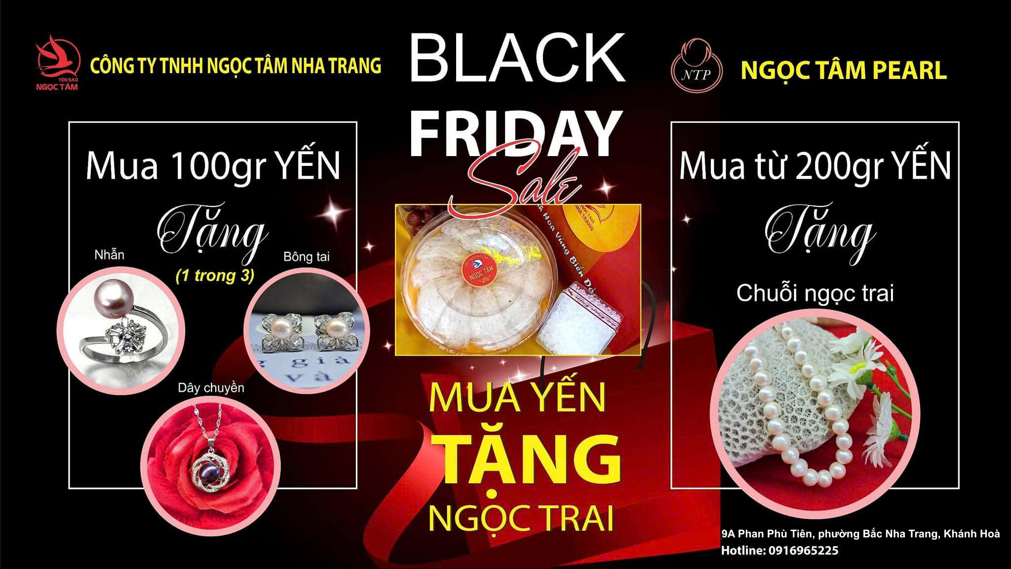 Black Friday 2025: Mua Yến Sào – Tặng Ngọc Trai | Yến sào Ngọc Tâm